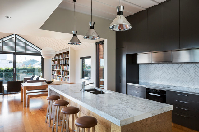 Modern Addition to Traditional Parnell Cottage contemporary-kitchen