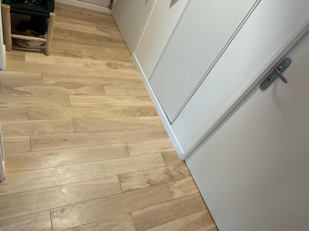 Pose parquet collé