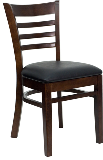 Flash Furniture Hercules Series Finished Ladder Back Wooden Dining Chair