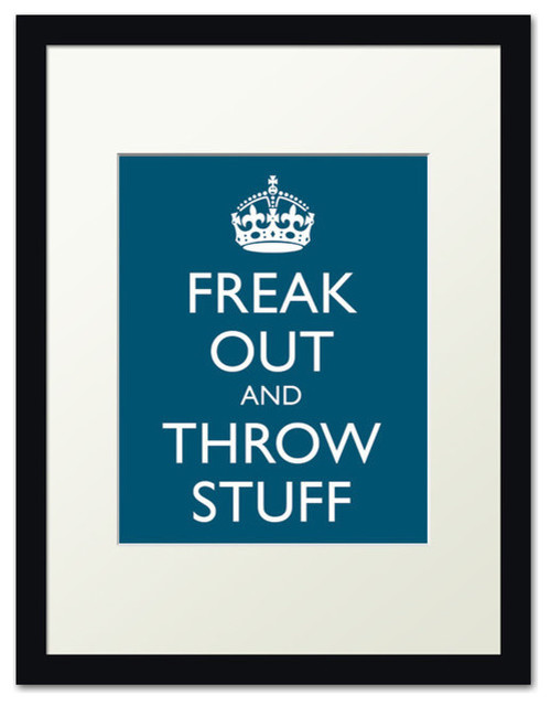 Freak Out and Throw Stuff, black frame (oceanside)