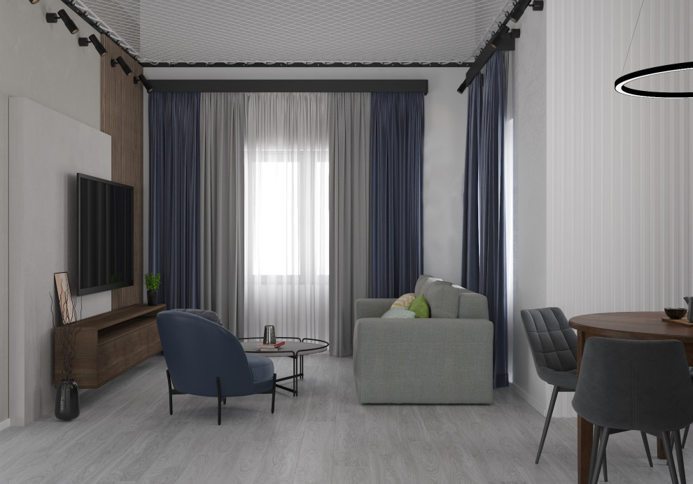 Дом с сеткой между первым этажом и вторым светом в Якутске.