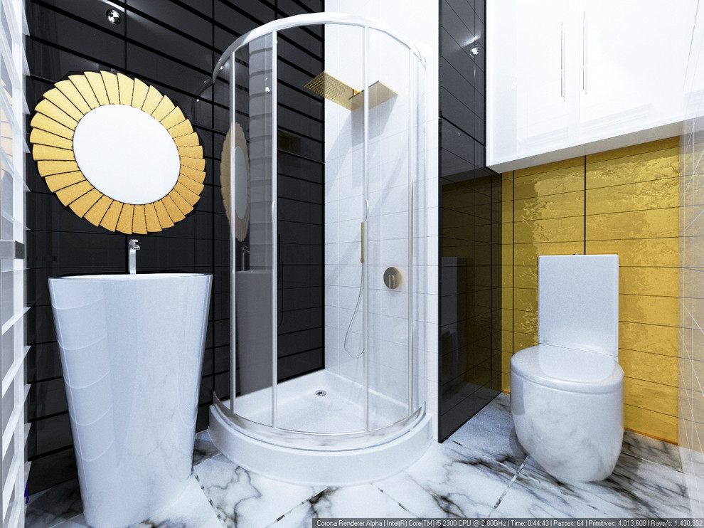 Дизайн-проект ванной комнаты от «Strekoza Design»