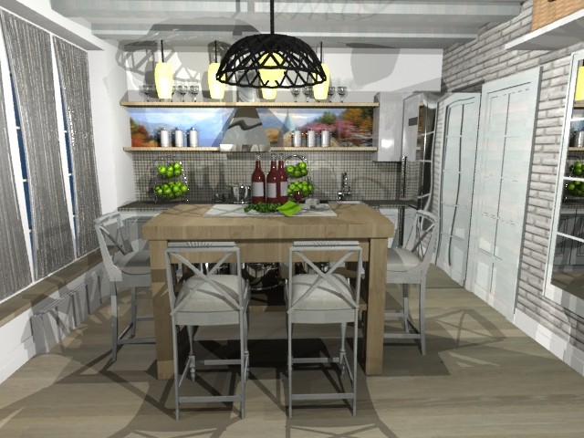 гостиное пространство в бане 6/6м