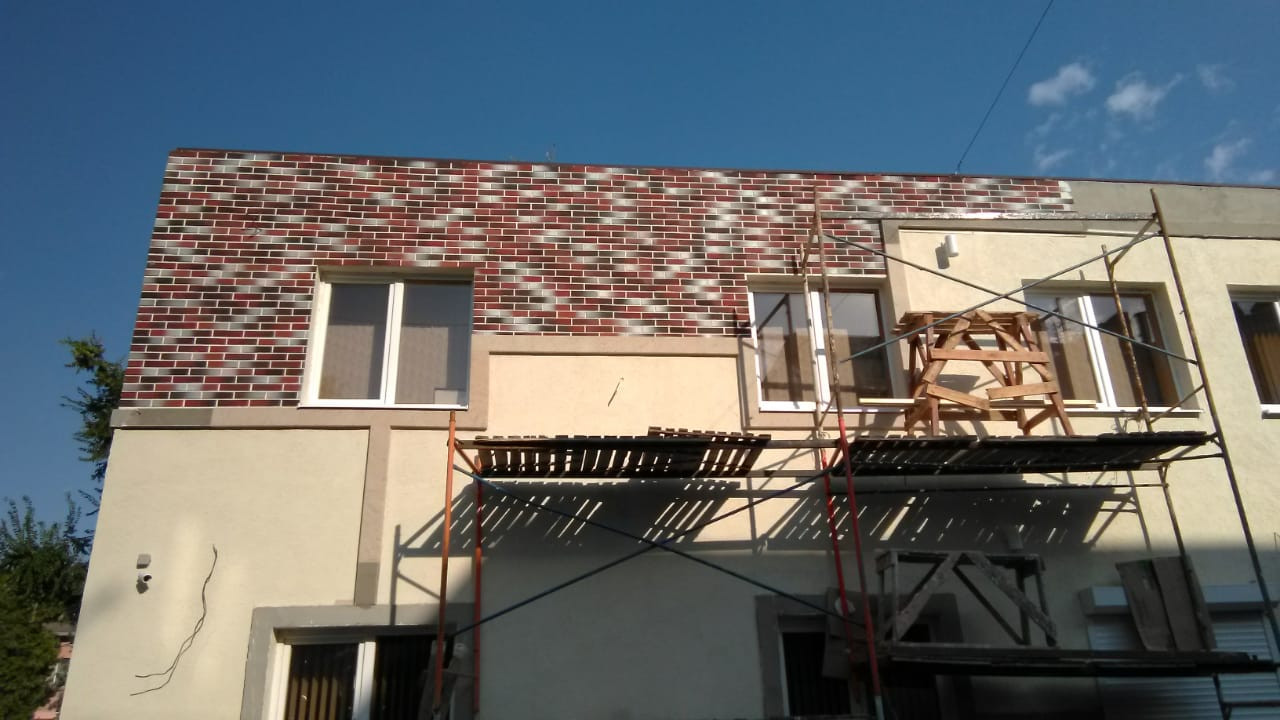 Фасадная система Гибкий клинкер на сетке