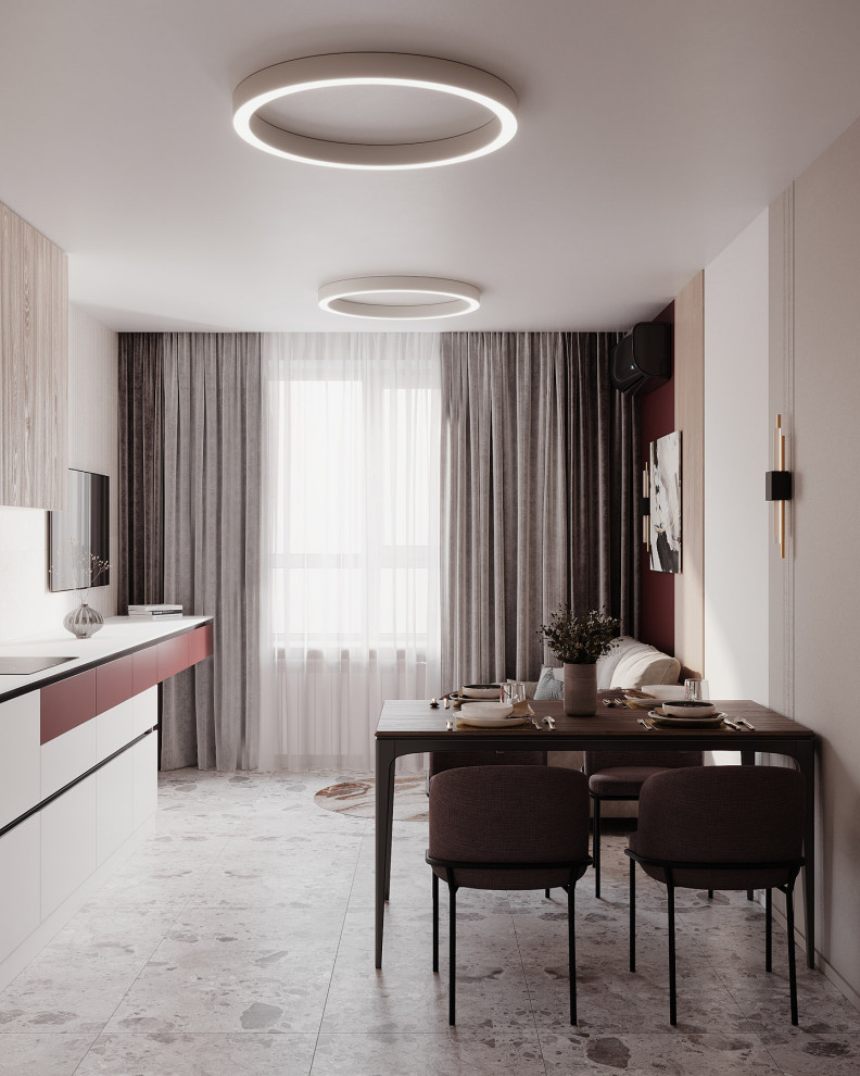 Кухня-гостиная из проекта ЖК Панова Парк