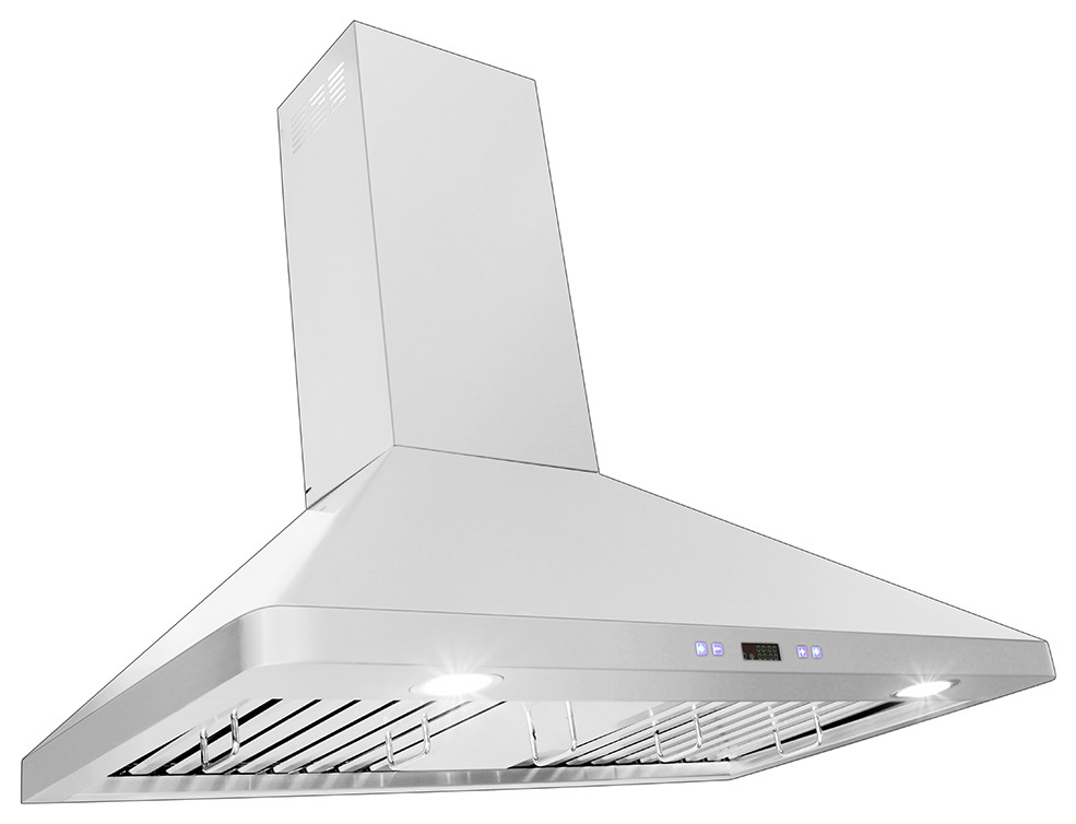 Proline PLFW 129J Wall Range Hood, 36 Modern Range Hoods And Vents Other by ProHoods Houzz