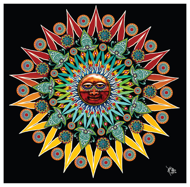 Spiritual Sun Decal, Sun Shaman by Christopher Beikmann, S ...