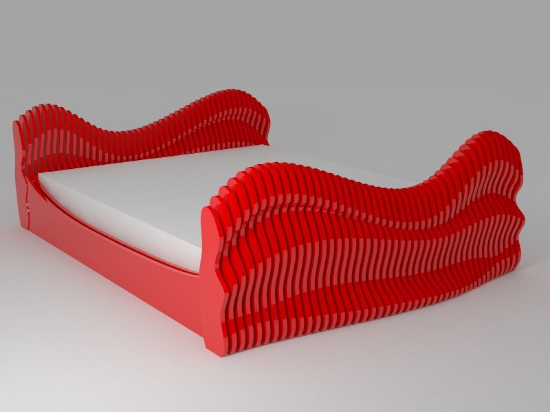 Кровать. Параметрический дизайн