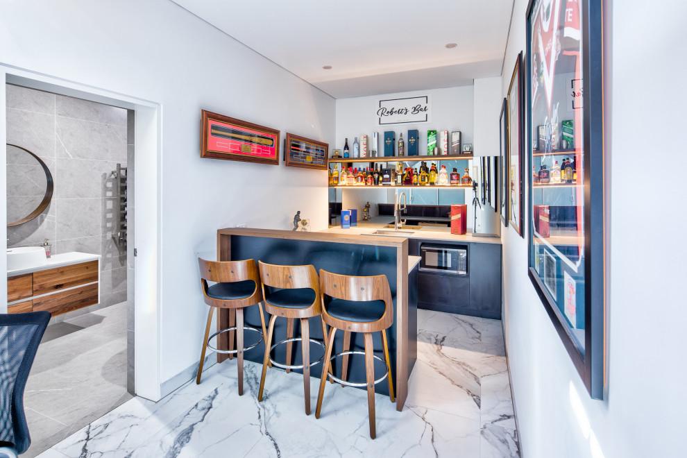 Casa de Romarc Winston Hills Contemporary Home Bar Sydney Houzz