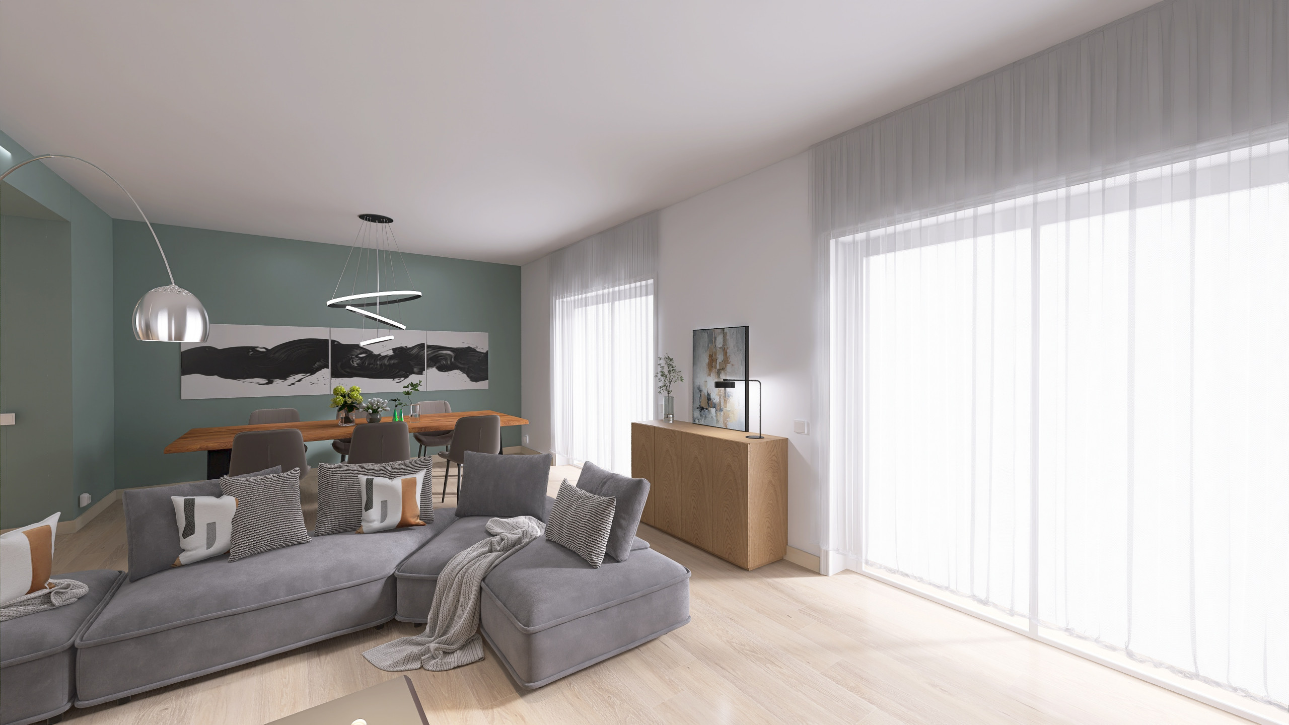 Ristrutturazione appartamento di 100 mq – Open space contemporaneo a Como