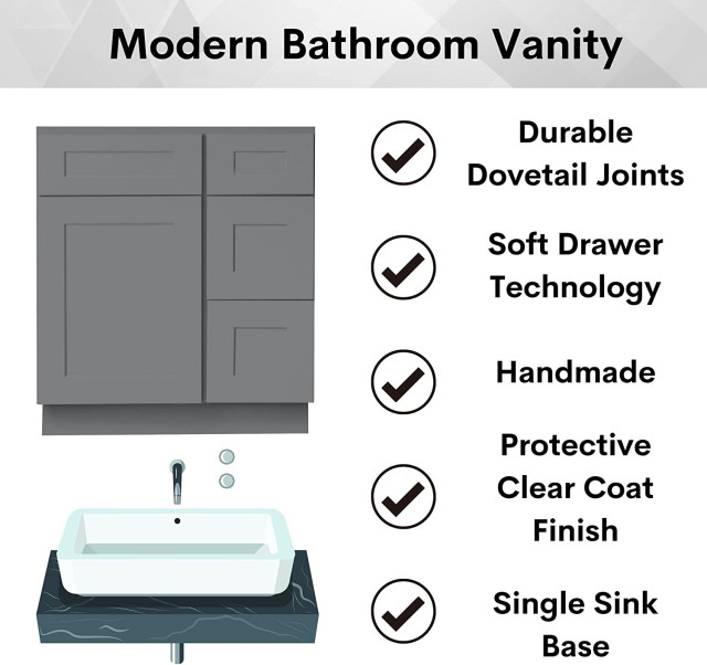 Bathroom Vanity Sink Base and Drawers - Transitional - Bathroom Vanities And Sink Consoles - by ...