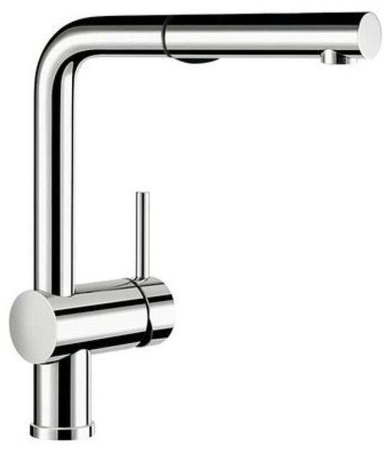 Linus Pullout 2 Gpm Kitchen Faucet With Dual Spray Polished Chrome