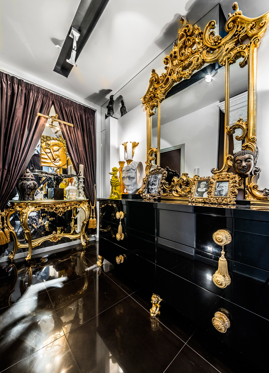 Съёмка интерьера квартиры в стиле фьюжн.