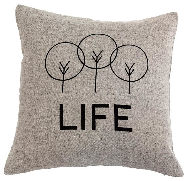 Life 18 X18 Throw Pillow Cabin Trailer Accent Pillow