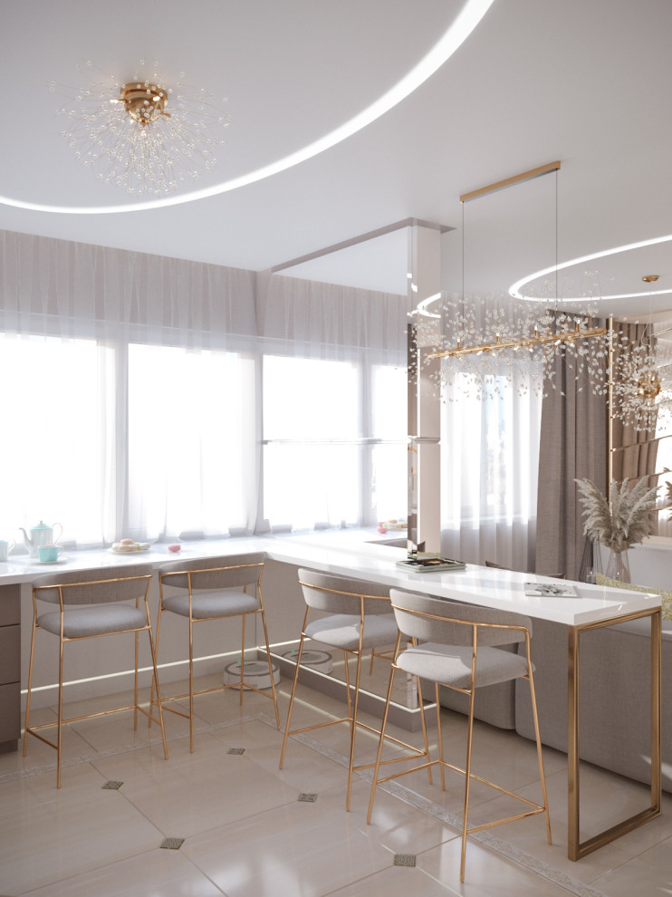 Светлая квартира в современном стиле