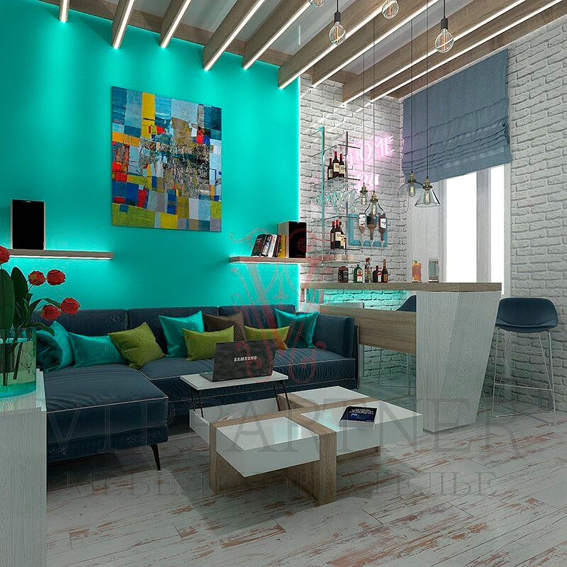 Бирюза в кирпиче