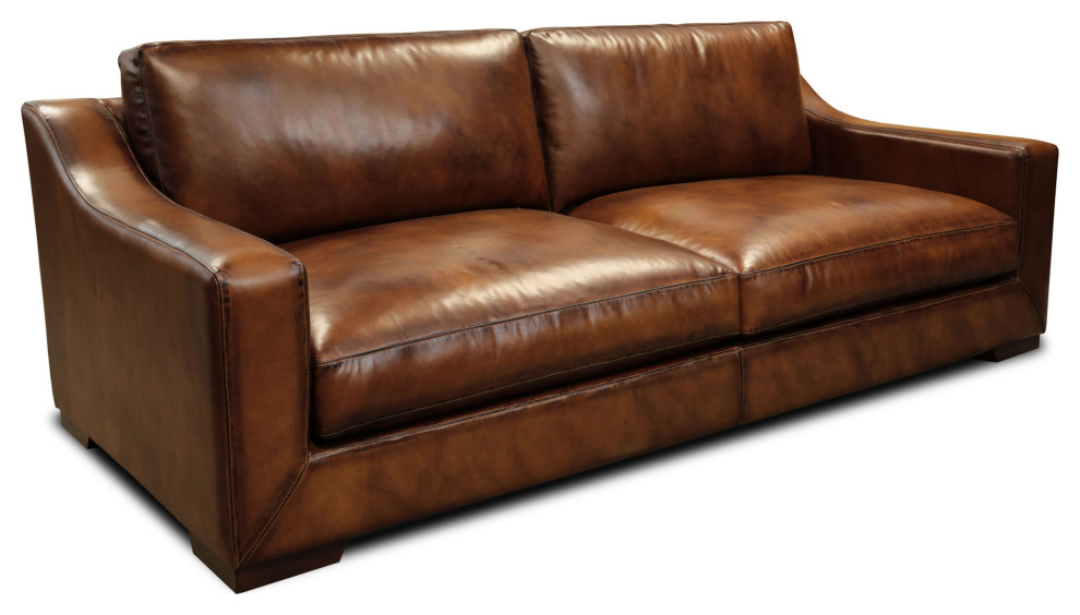 hello sofa home toulouse top grain leather sofa