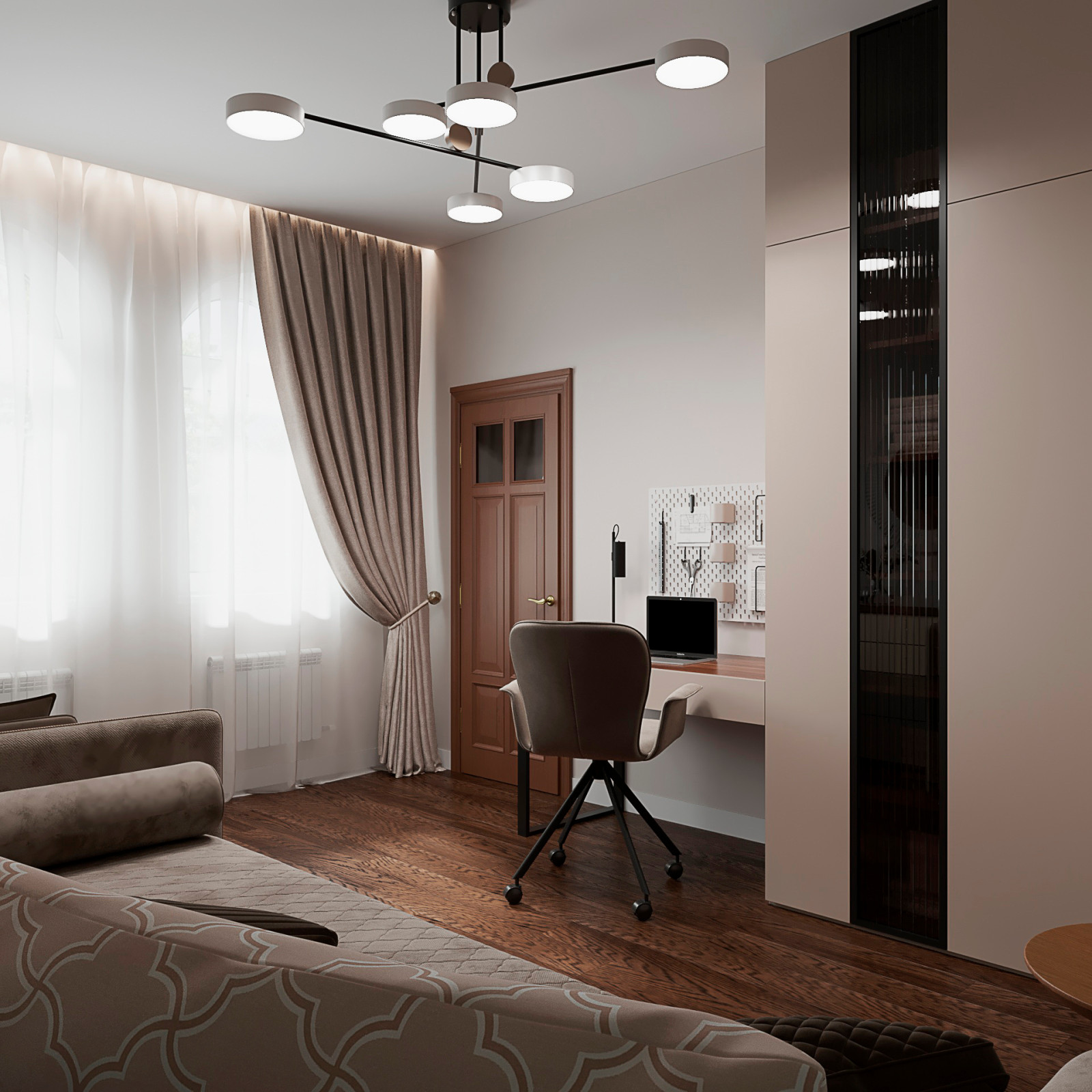 2023г. Интерьер частного дома 350 м2 в г. Новосибирск