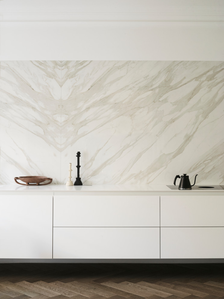 Design ideas for a contemporary kitchen in London.