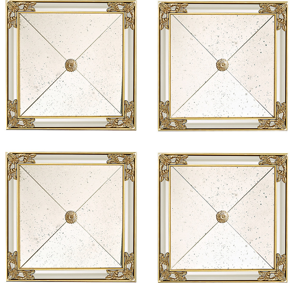 Square Mirrors, 4-Piece Set - Victorian - Wall Mirrors - by Maitland ...