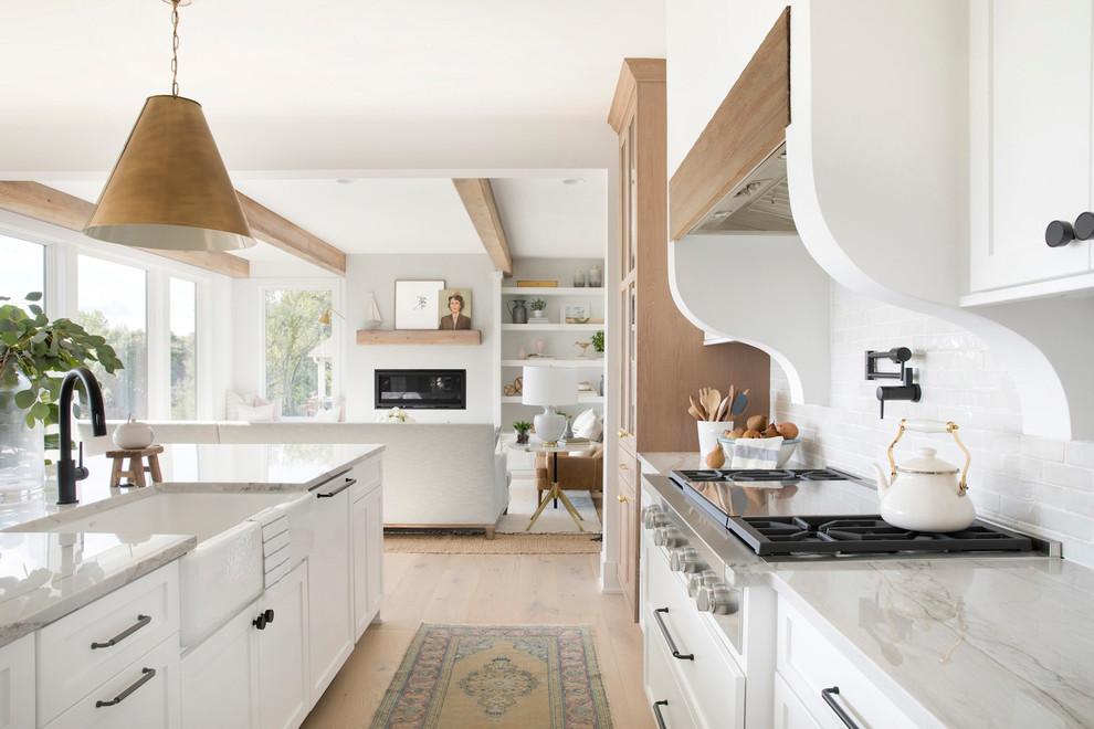 Modern Farmhouse with views of Prior Lake - Farmhouse - Kitchen ...