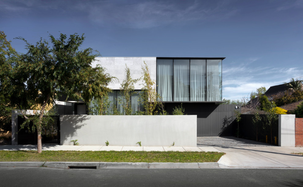Design ideas for a contemporary exterior in Melbourne.