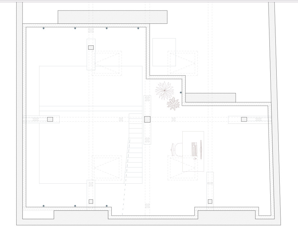 Projet - Plan d'aménagement de la mezzanine