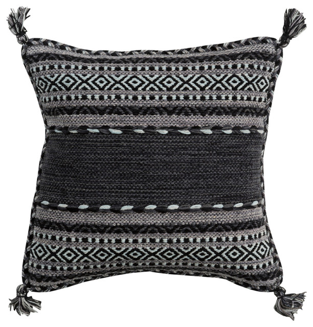 Trisha Global Inspired Accent Pillow Black Southwestern