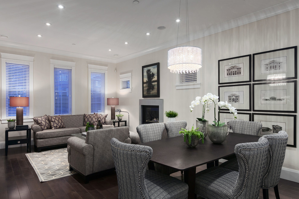 Inspiration for a transitional home design remodel in Vancouver