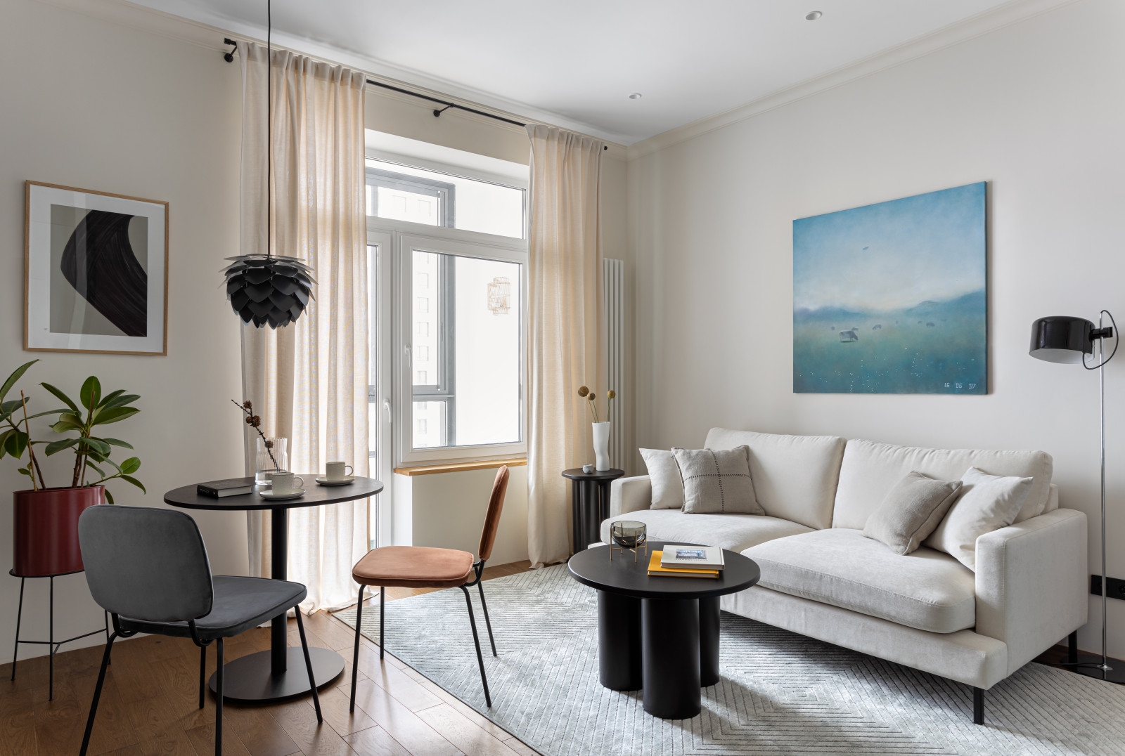 Маленькая квартира 38 м2 для балерины