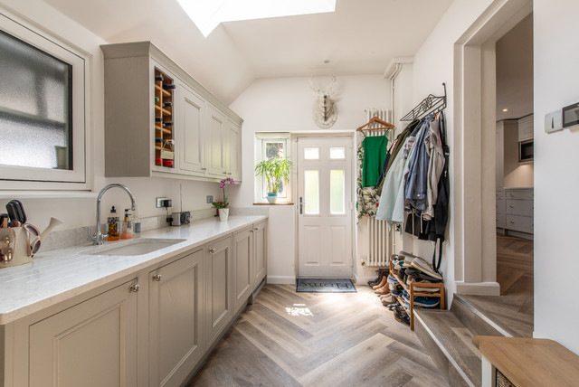 Soft Grey Kitchen and Utility traditional-kitchen