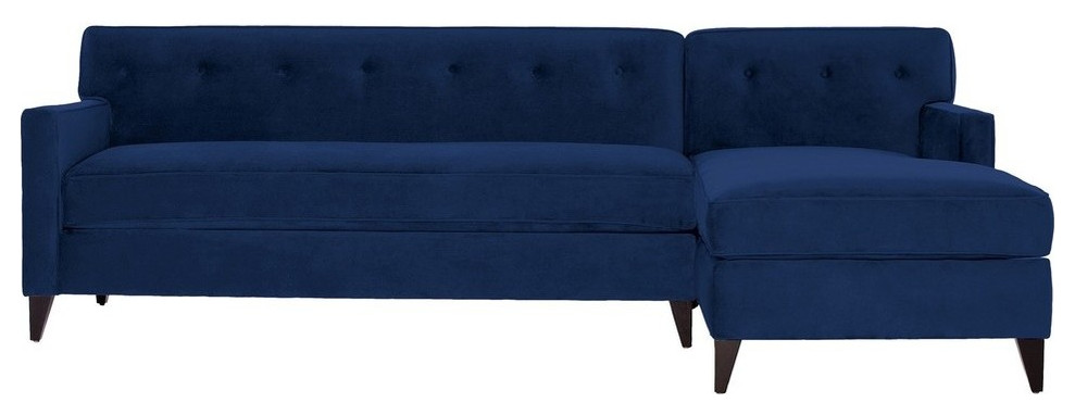 Harrison 2-Piece Sectional Sofa, Blueberry, Chaise on Right