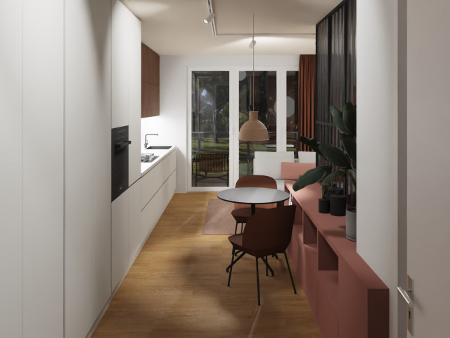 Microappartement trendy-koekken