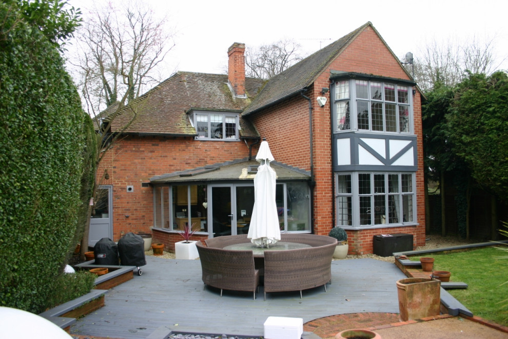 Before with original timber conservatory
