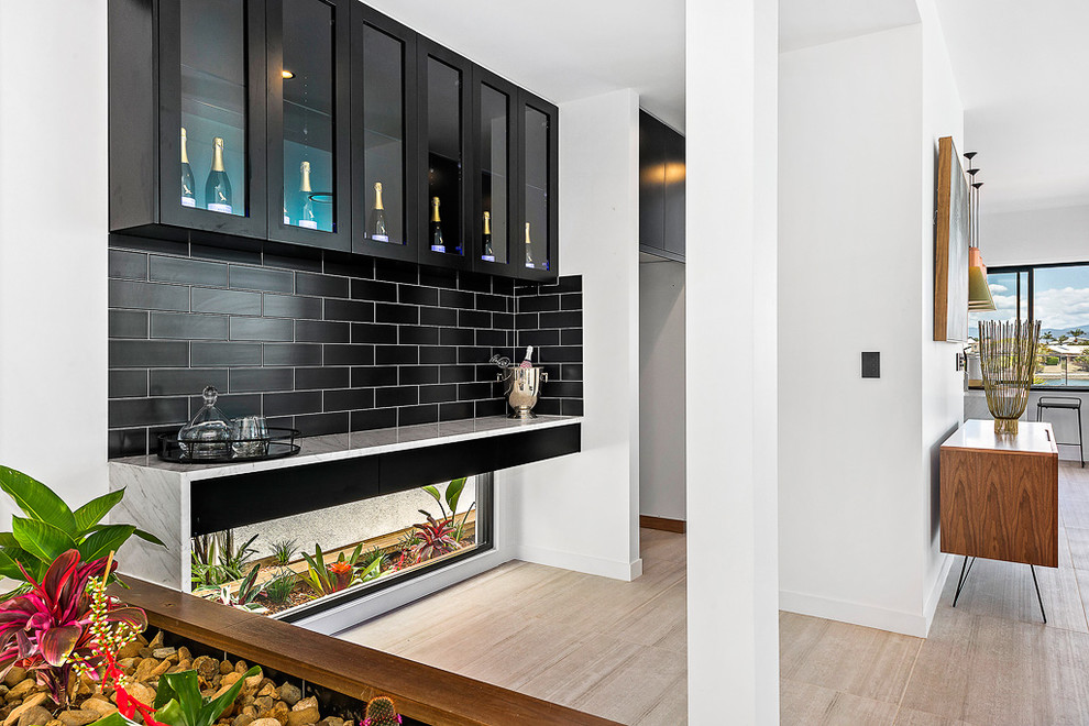 Broadbeach Waters Lux Town Houses Contemporary Home Bar Brisbane