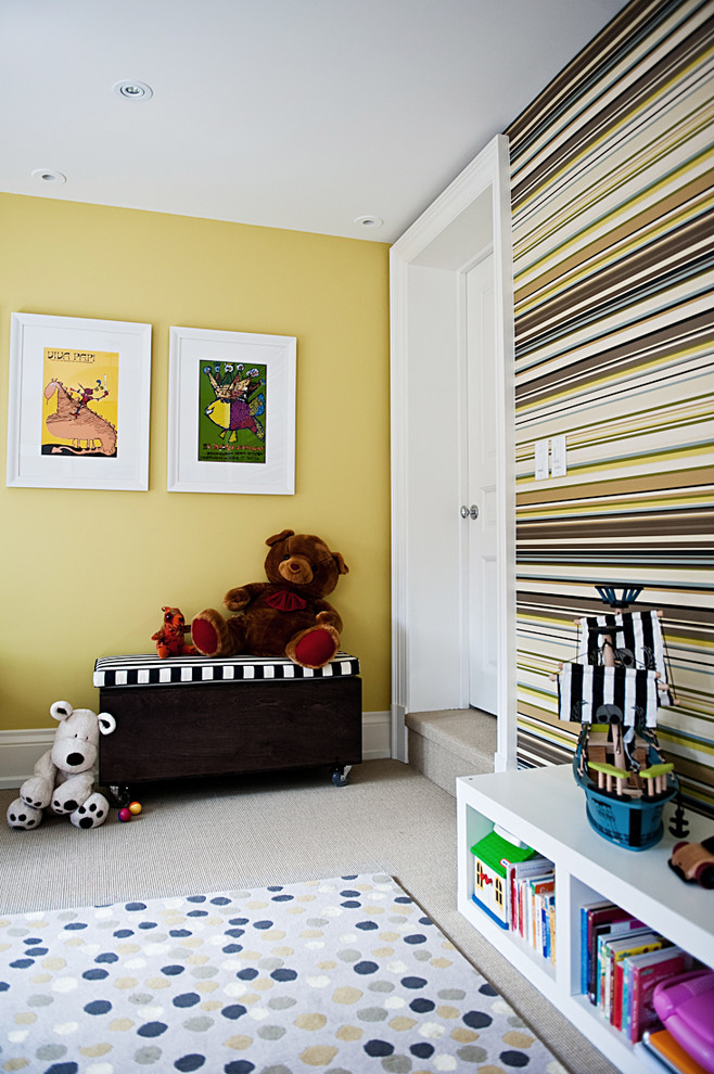 Inspiration for a contemporary kids' room in Toronto.