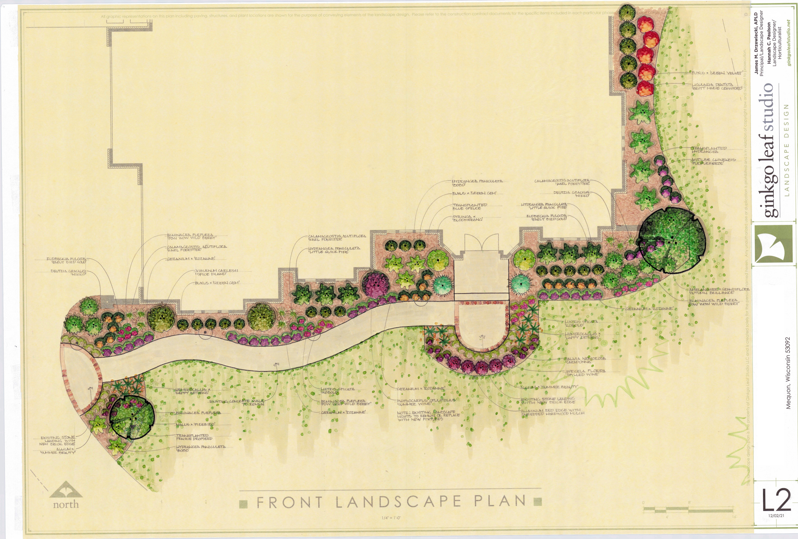 Traditional Front Landscape - Mequon, WI