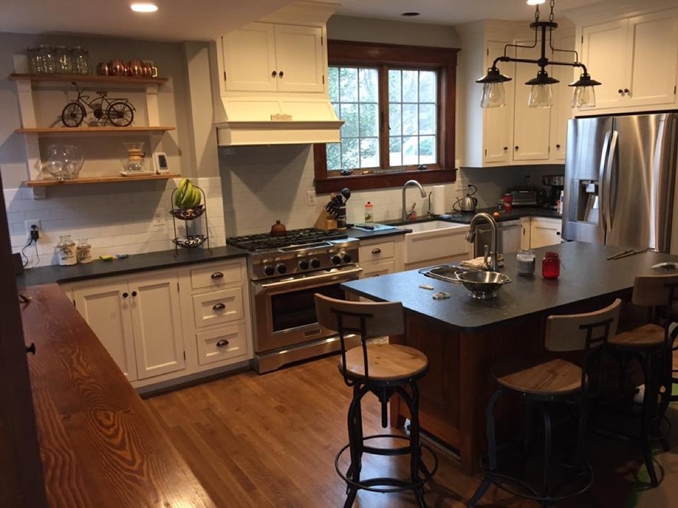 Example of a mountain style kitchen design in Baltimore