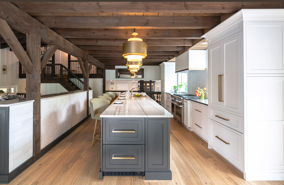 Kitchen - rustic kitchen idea in Philadelphia