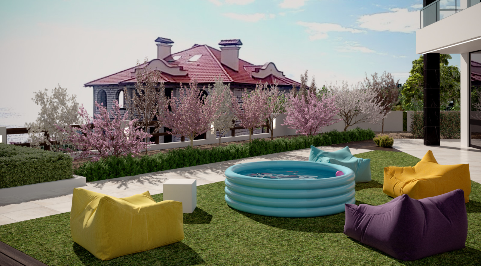 Проект благоустройства территории мини-отеля в Гурзуфе. Ландшафт