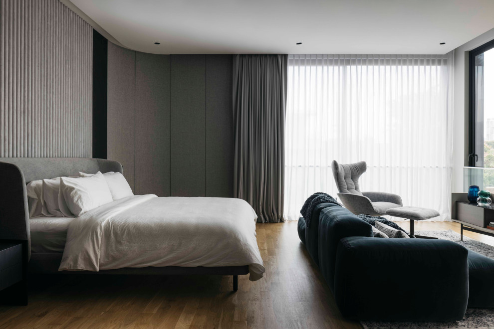 Modern bedroom in Singapore.