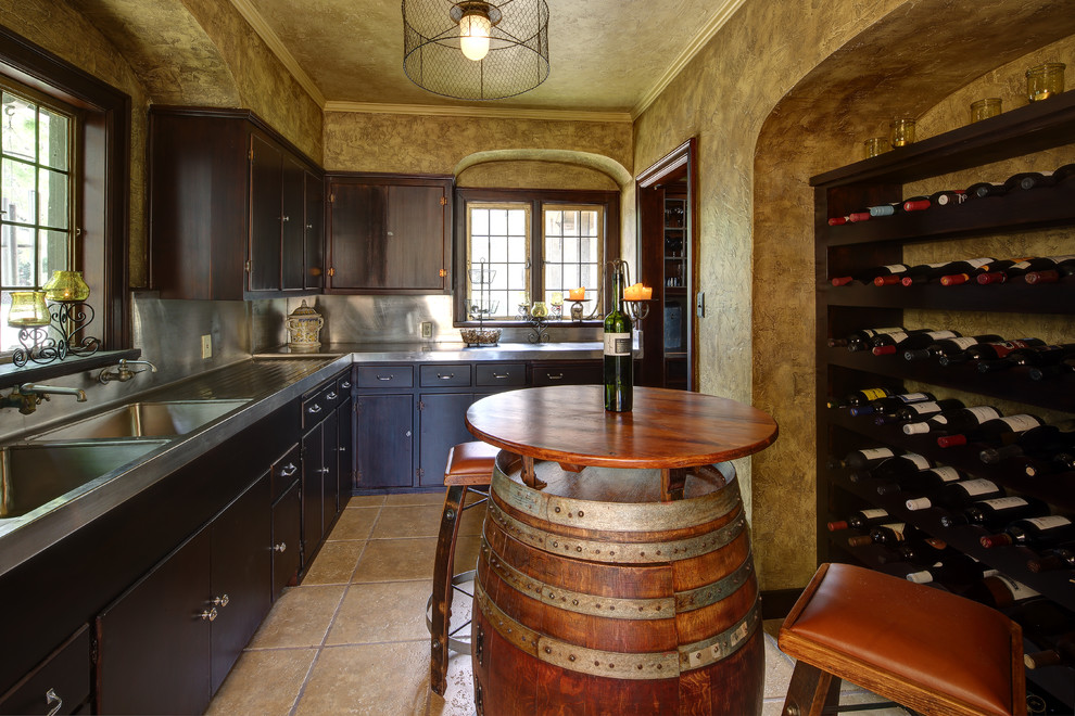 Inspiration for a traditional wine cellar in Milwaukee.