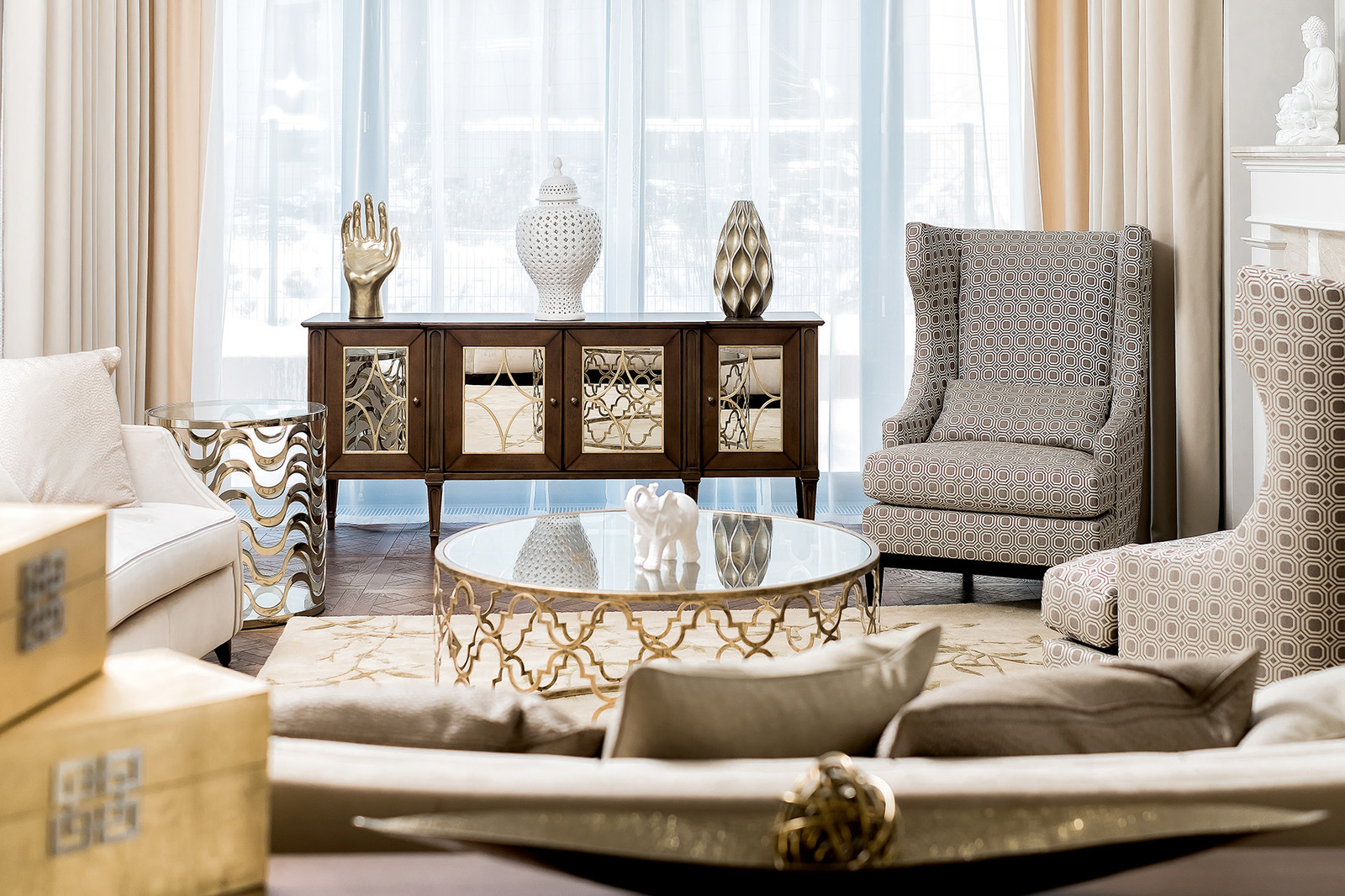 Уютный подмосковный коттедж в стиле ArDeco