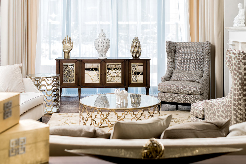 Уютный подмосковный коттедж в стиле ArDeco