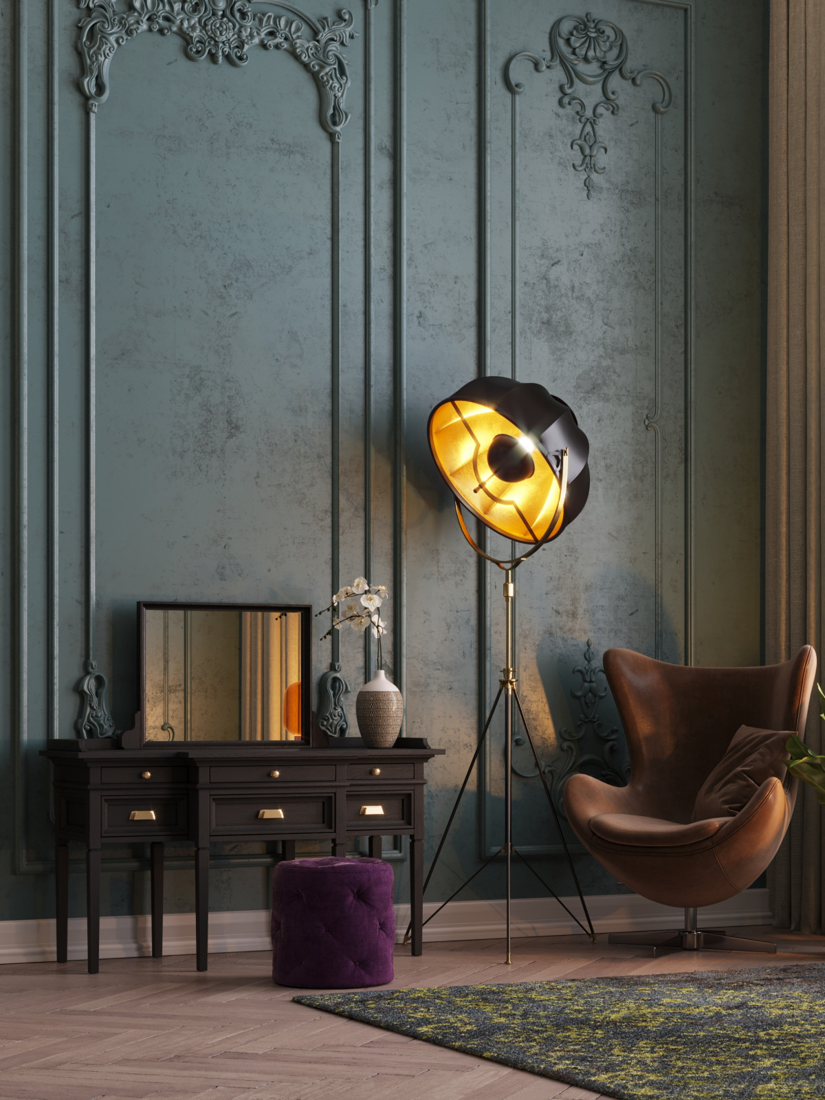 Спальня c стиле  "Неоклассик"