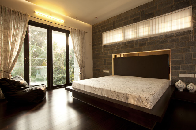 Nested House contemporaneo-camera-da-letto