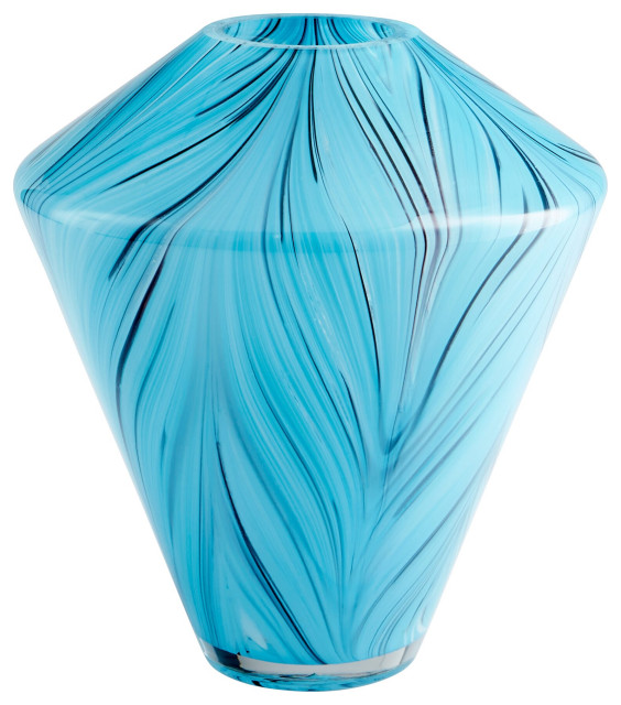 Medium Phoebe Vase in Blue Contemporary Vases by 1STOPlighting