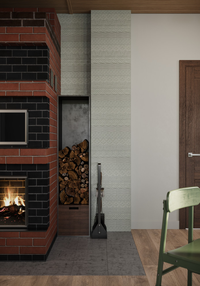 Гостиная загородного дома