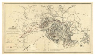 24x36 Vintage Reproduction Civil War Map Field Of Shiloh Pittsburgh 1862