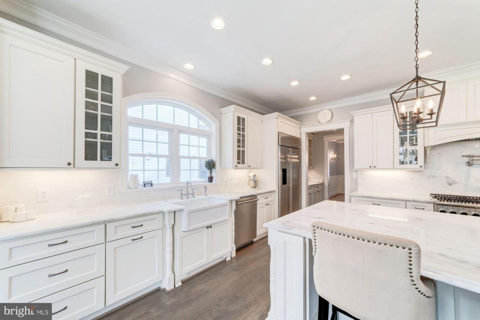 Transitional home design photo in DC Metro